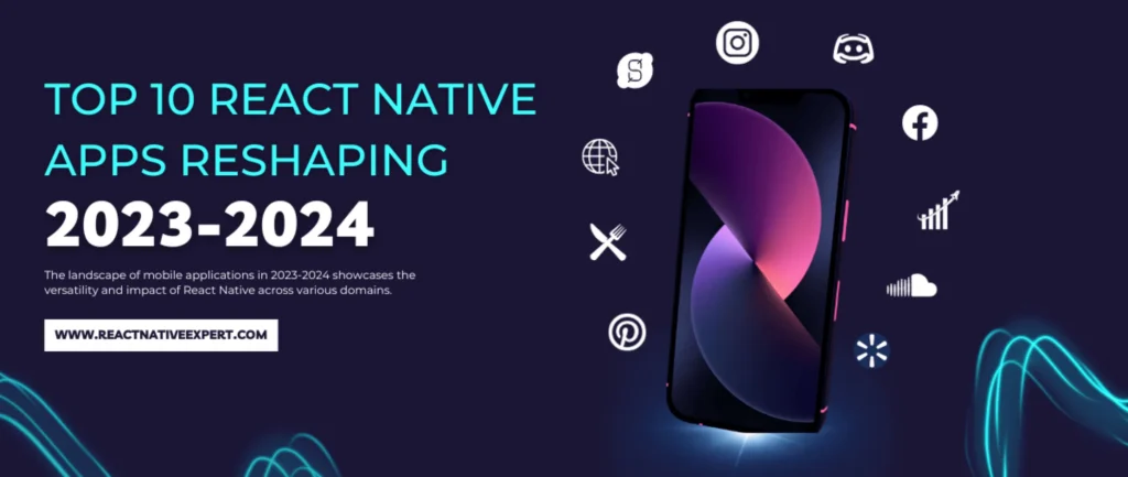 Top 10 react native apps reshaping 2023-2024 blog banner