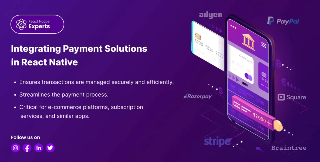 Integrating Payment Solutions in React Native