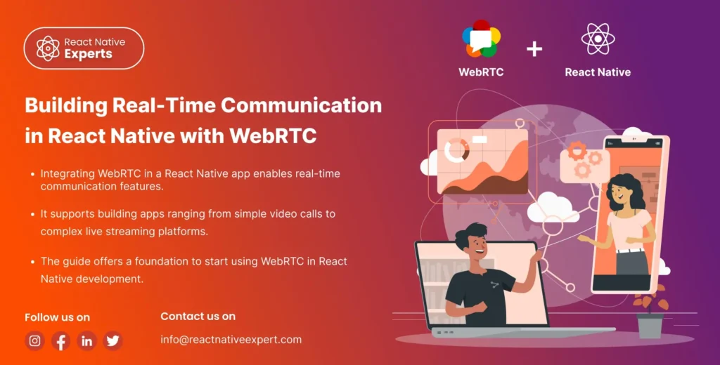 react native with WebRTC