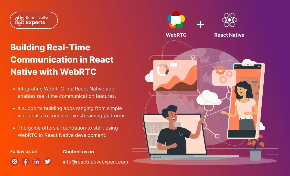 react native with WebRTC thumbnail image